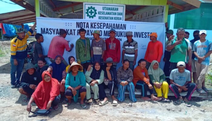 Dukung Investasi di Popayato timur, Warga Tandatangani Nota Kesepakatan