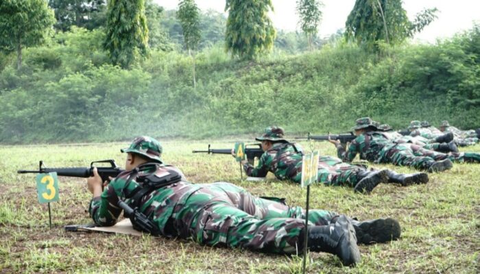 Asah Keterampilan, Prajurit Korem 133/Nani Wartabone Gelar Latihan Menembak