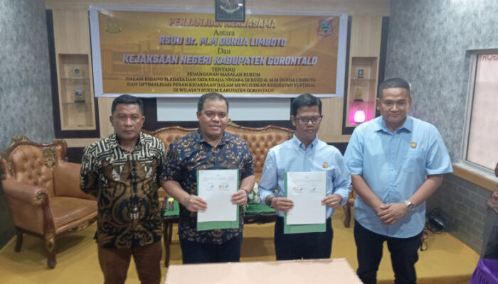 RSUD MM. Dunda Limboto dan Kejari Kabgor Jalin Kerja Sama Hukum, Fokus pada Perdata dan TUN