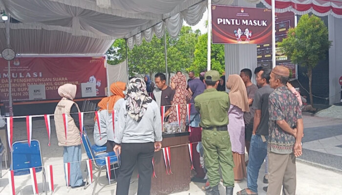 KPU Kabupaten Gorontalo Gelar Simulasi Pemungutan Suara Pilkada