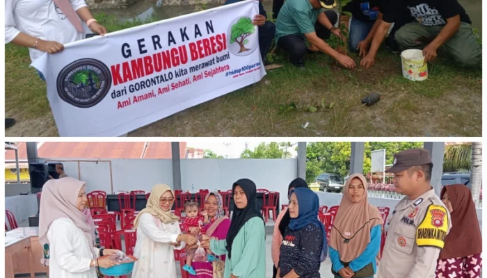 Pemdes Hulawa Bersama Komunitas Kambungu Beresi Tanam Pohon dan Berkurban