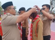 Sekda Sugondo Tekankan Nilai Trisatya ke Tamu Ambalan SMA 2 Limboto