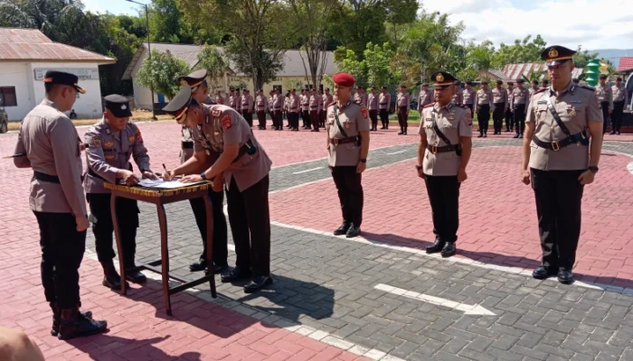 Polres Gorontalo Gelar Sertijab Wakapolres, Kapolsek, dan Pelantikan Kasat Reskrim