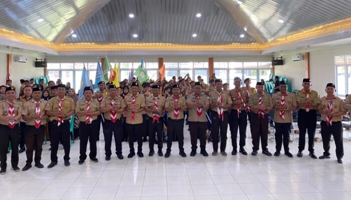 Sekda Sugondo Lepas Kontingen Peran Saka Nasional Kwarcab Kabupaten Gorontalo