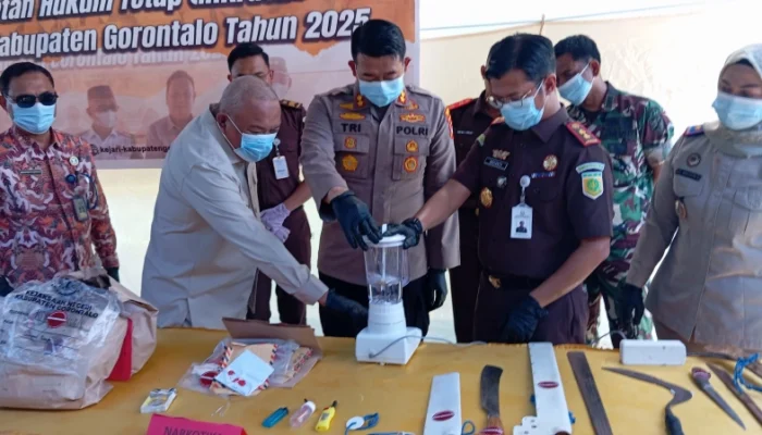 Wabup Tonny: Pemusnahan Barang Bukti Bentuk Komitmen Supremasi Hukum