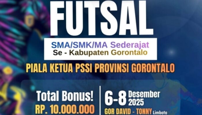 AFKAB Gorontalo Siapkan Turnamen Futsal Pelajar, Sediakan Hadiah 10 Juta Rupiah