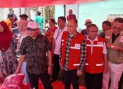 Pemda dan PMI Kabgor Gerak Cepat Bantu Korban Kebakaran di Telaga Jaya