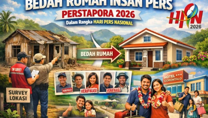 Momentum HPN 2026, Insan Pers Gorontalo Bakal Bedah Rumah Warga Tak Layak Huni