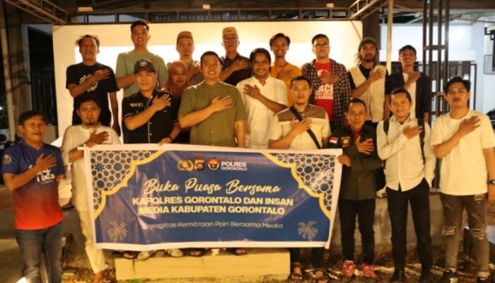 Kapolres Gorontalo Pererat Silaturahmi dengan Insan Pers Lewat Buka Puasa Bersama