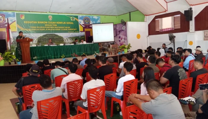 Cegah Konflik Sosial, Kodim 1315 Gorontalo Gelar Binkom Libatkan Elemen Masyarakat