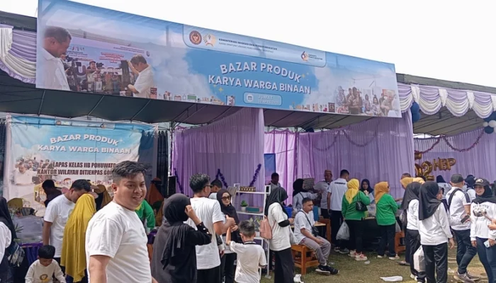 Semarak Hari Bakti Pemasyarakatan ke-62, Kanwil Ditjenpas Gorontalo Gelar Bazaar Karya Warga Binaan