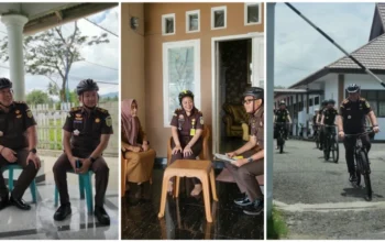 Inovatif, Kejari Bone Bolango Hadirkan Pelayanan Hukum Keliling Pakai Sepeda