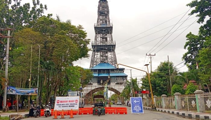 Revitalisasi Menara Pakaya Dimulai, Arus Lalin Dialihkan Sementara
