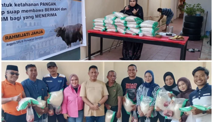 Rahmijati Jahja Tebar Kebahagiaan Iduladha Lewat Kurban dan Bantuan Beras