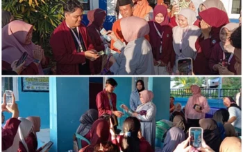 Mahasiswa KKN UNG Kecipratan Rezeki Saat Rahmijati Jahja Reses di Tibawa