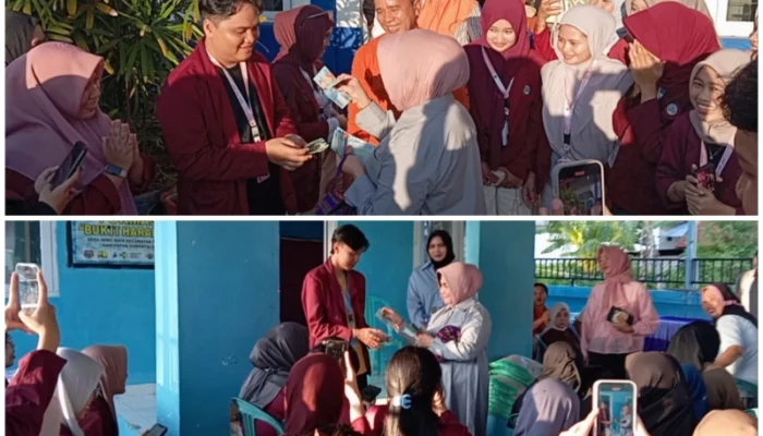 Mahasiswa KKN UNG Kecipratan Rezeki Saat Rahmijati Jahja Reses di Tibawa