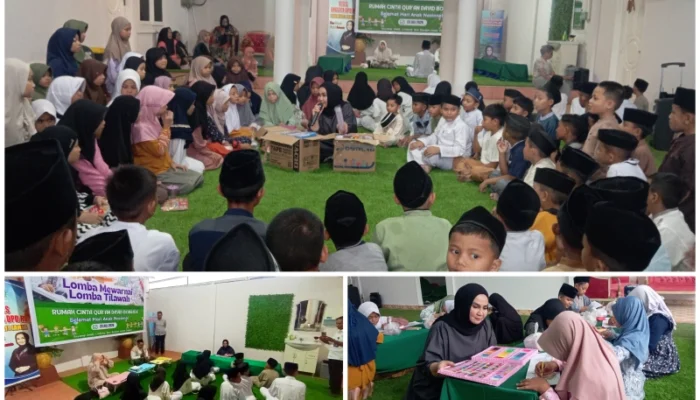 Momentum Hari Anak Nasional, Rahmijati Jahja Bahagiakan Santri RCQ dengan Lomba Edukatif