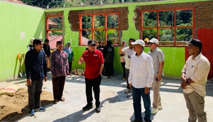 Cek Progres Revitalisasi SDN 18 Telaga Biru, Bupati Sofyan Tekankan Kualitas Pembangunan