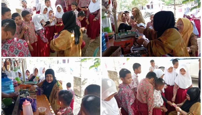 Aksi Spontan Rahmijati Jahja Traktir Siswa SD, Guru dan Warga Ikut Terima Rezeki