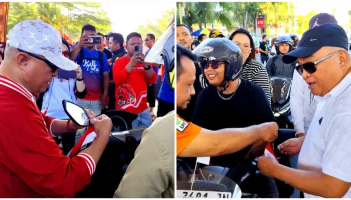 Semarak HUT RI ke-81, Pemkab Gorontalo Bagikan 1.000 Bendera Merah Putih