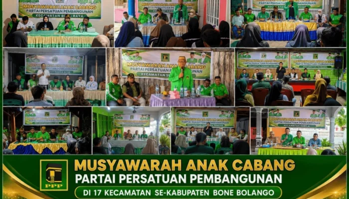 PPP Bone Bolango Perkuat Konsolidasi, Musancab di 17 Kecamatan Rampung, Pinogu Menyusul