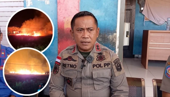 Dinas Satpol PP dan Kebakaran Ungkap Kronologi Kebakaran Lahan di Belakang DPRD Gorut