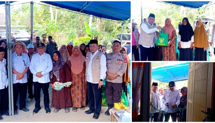 Baznas Kabgor Kembali Tebar Manfaat, Mustahik di Tolangohula Terima Rumah Layak Huni dan Sembako
