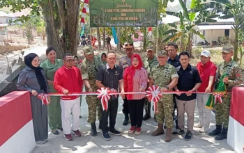 Resmikan Jembatan Garuda, Zulfikar Usira Apresiasi Peran TNI Bangun Infrastruktur