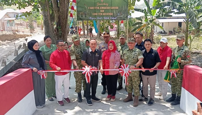 Resmikan Jembatan Garuda, Zulfikar Usira Puji Peran TNI Bangun Infrastruktur