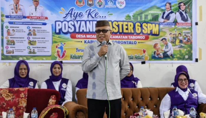 Bupati Sofyan Puhi Pastikan Layanan Dasar dan Infrastruktur Terus Diperkuat