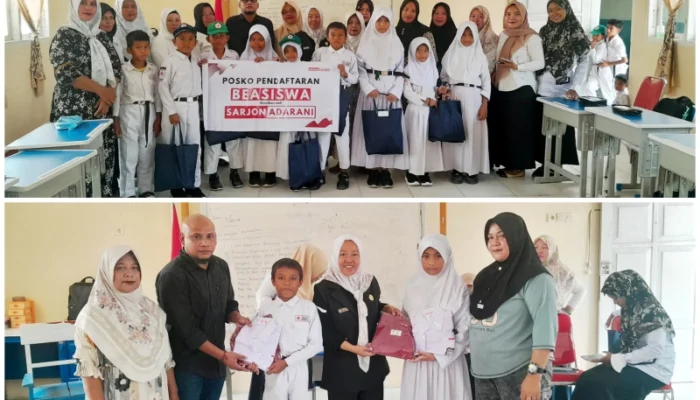Bantu Siswa Kurang Mampu, Sarjon Adarani Salurkan Seragam hingga Kawal Usulan PIP
