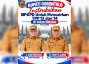 TPP 13 dan 14 Segera Cair, Pemkab Gorontalo Siapkan Rp6,56 Miliar