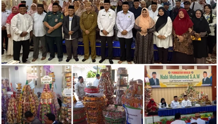 Maulid Nabi di Kemenag Kabgor Semarak, Puluhan Tolangga Jadi Wujud Merawat Tradisi Leluhur