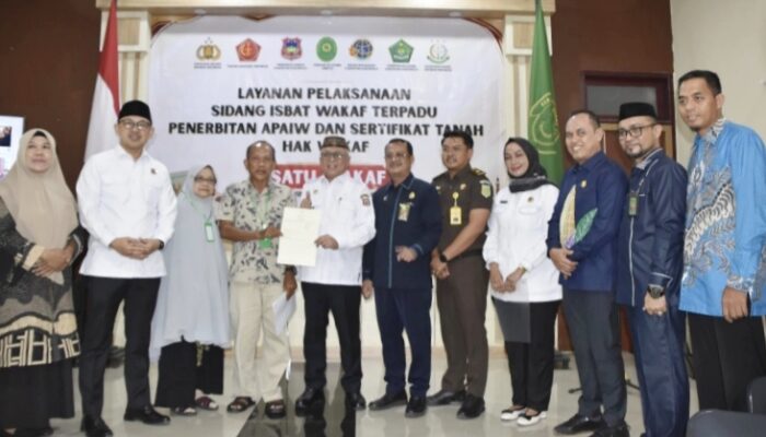 Kolaborasi Empat Lembaga, Legalitas 1.046 Tanah Wakaf di Gorontalo Dipercepat