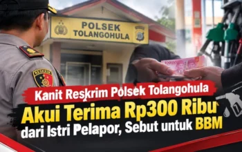 Kanit Reskrim Polsek Tolangohula Akui Terima Rp300 Ribu dari Istri Pelapor, Sebut untuk BBM
