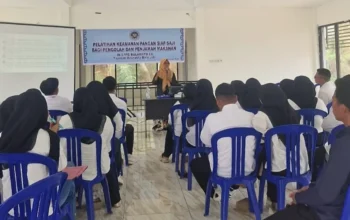 Pastikan Pangan MBG Aman Dikonsumsi, Dinkes Kabgor Gelar Pelatihan Penjamah Makanan